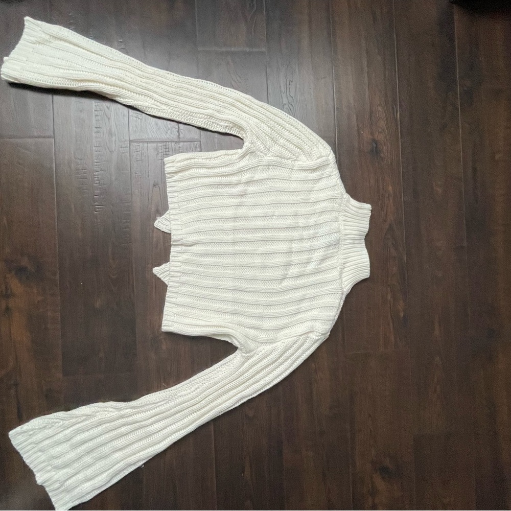 Windsor Cream Ribbed Sweater - Picture 3 of 5